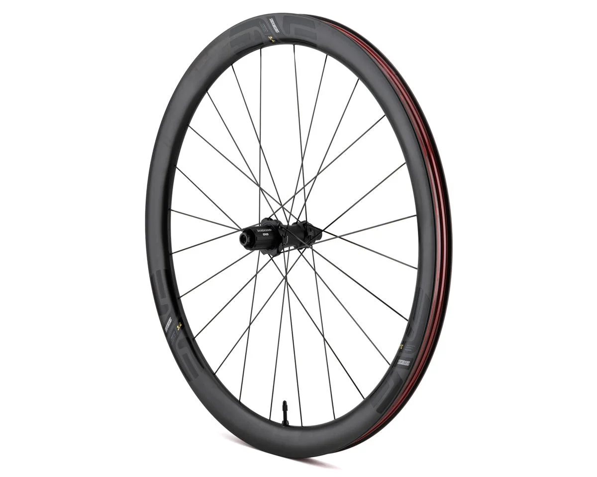 ENVE SES 3.4 Road Wheels (Black) (Shimano HG 11/12) (Rear) (700c) (Centerlock Disc) (Tubeless)